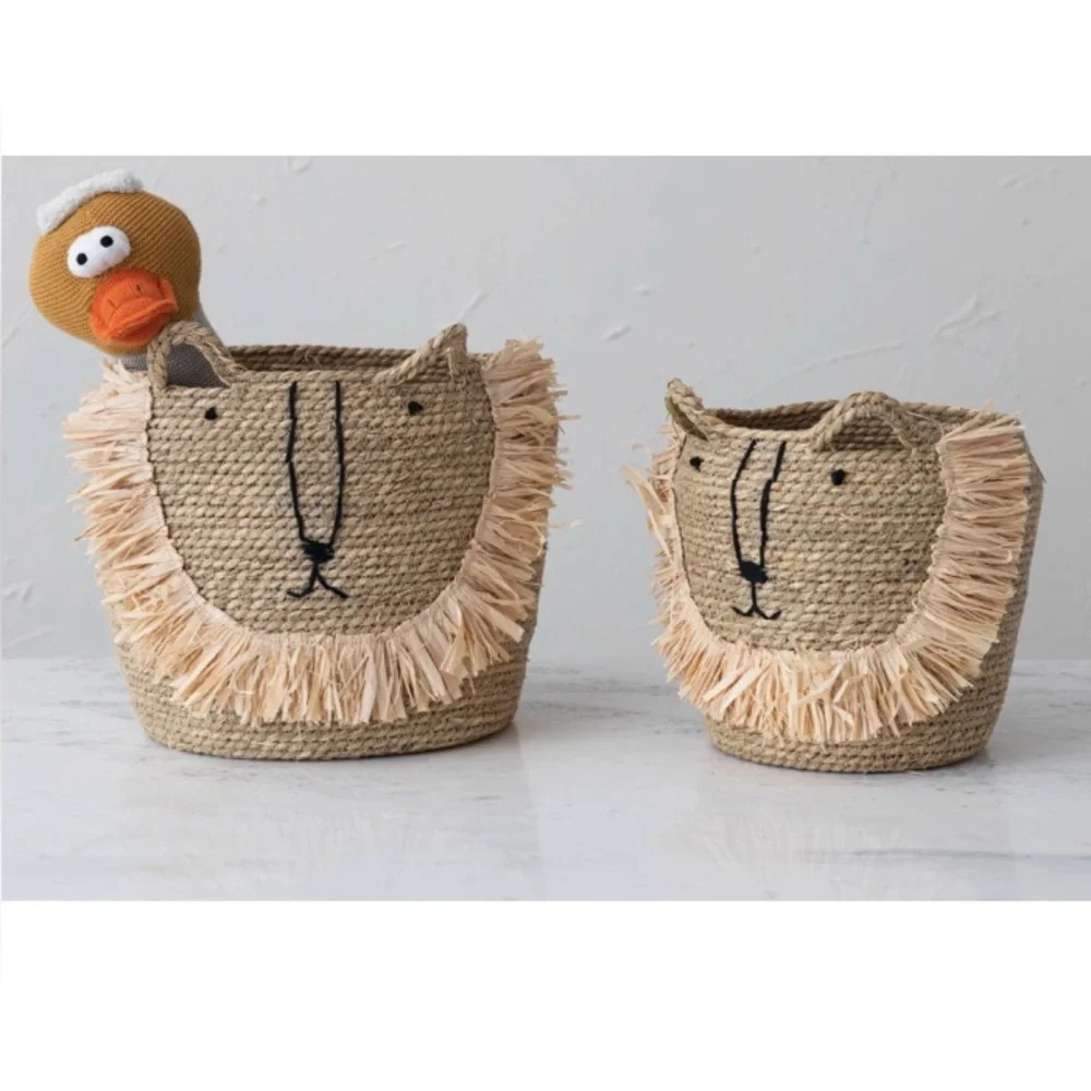 Handmade woven seagrass